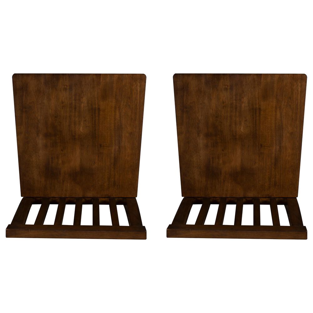 Linon Home Decor Percival Counter Stool in Rich Walnut (Set of 2), , large