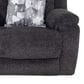 Moore Furniture Heston Manual Reclining Console Loveseat with Storage in Frenzy Graphite, , large