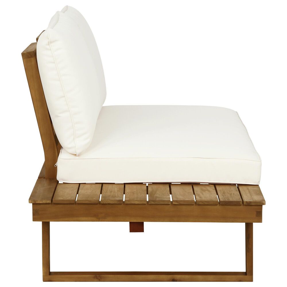 Linon Home Decor Skypark Outdoor Left Side Loveseat in Beige, , large