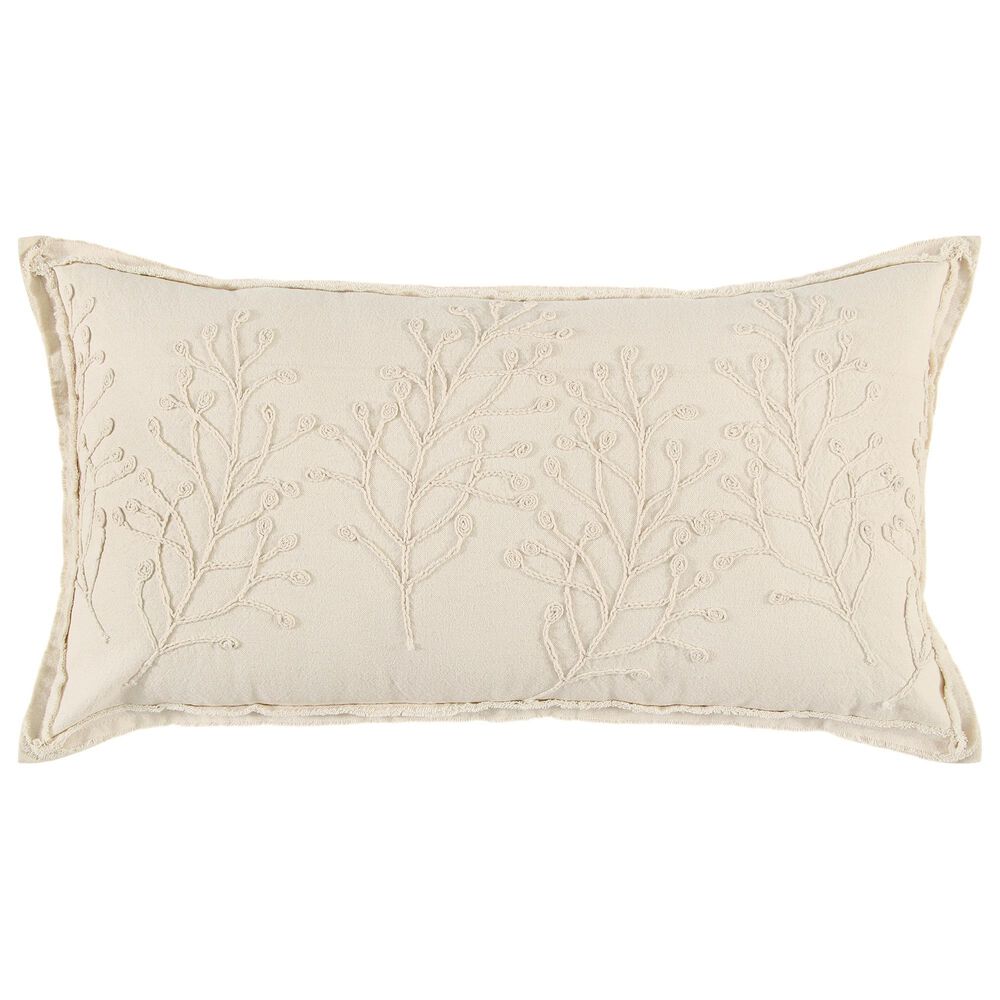 Rizzy Home 14" x 26" Down Filled Throw Pillow in Natural, , large