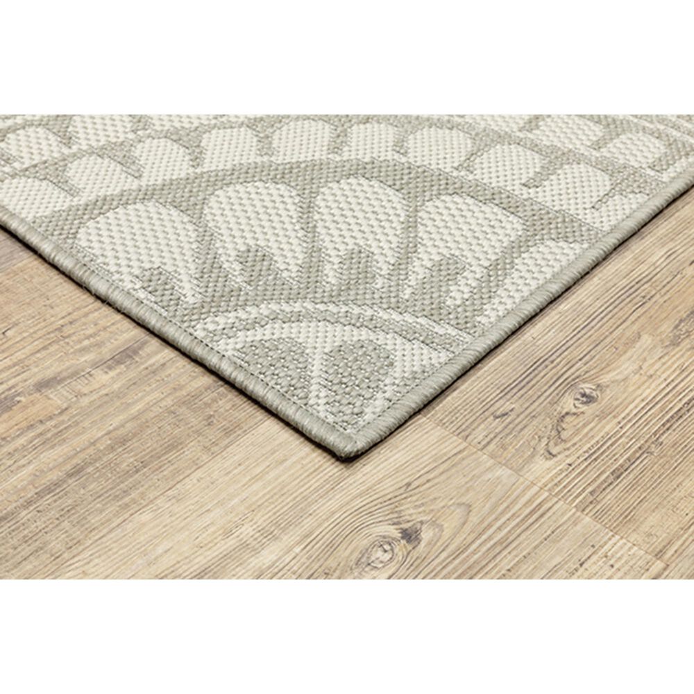 Oriental Weavers Portofino 1832H 1&#39;10&quot; x 7&#39;3&quot; Gray Area Rug, , large