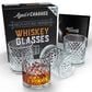 Aged & Charred Signature Whiskey Glasses in Clear (Set of 4), , large