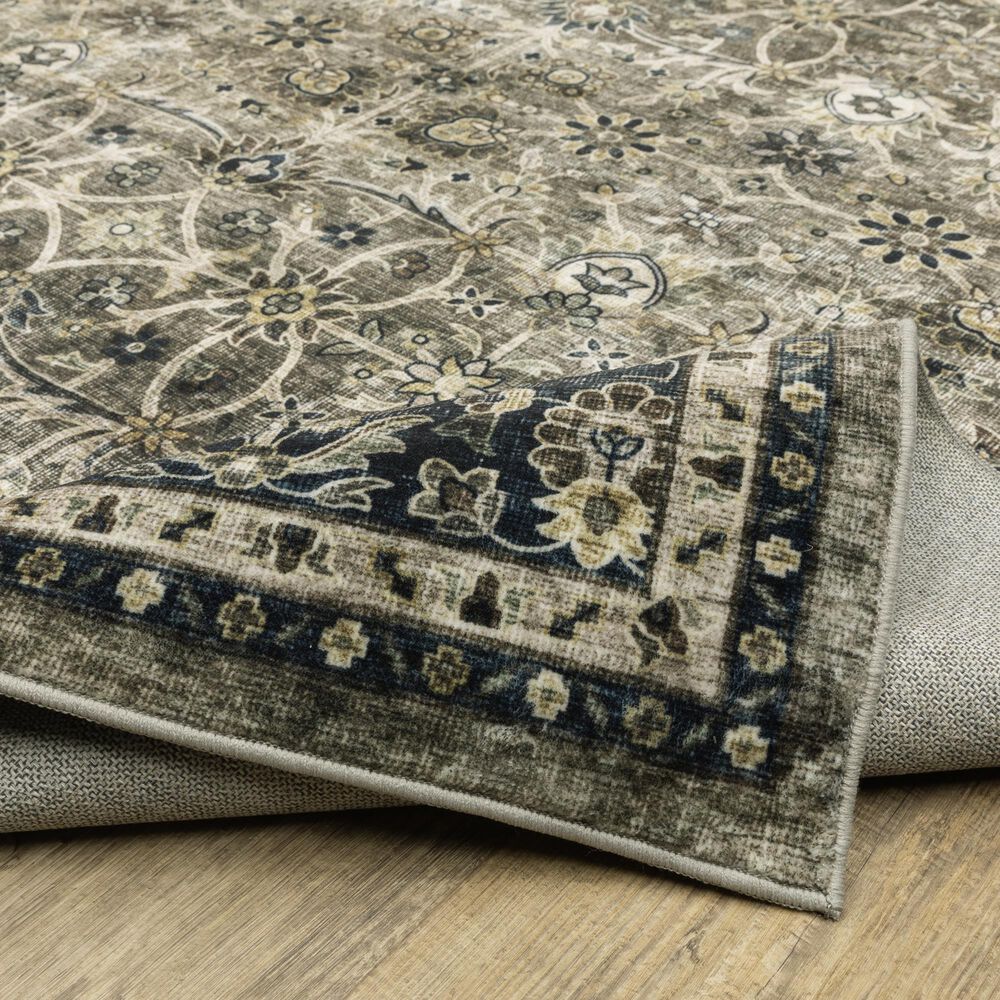 Oriental Weavers Sumter 2&#39; x 8&#39; Grey and Blue Runner, , large