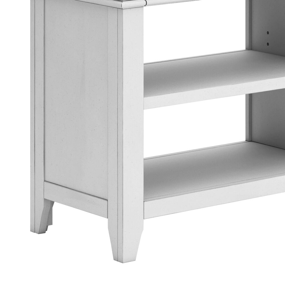 Ashley Kanwyn Credenza Desk in Distressed Whitewash, , large