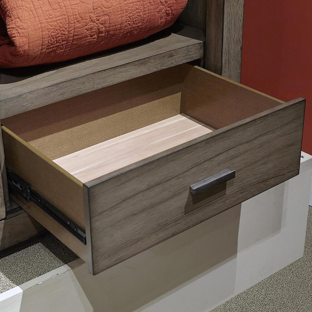 Riva Ridge Modern Loft 6-Drawer Sliding Door Chest in Greystone, , large