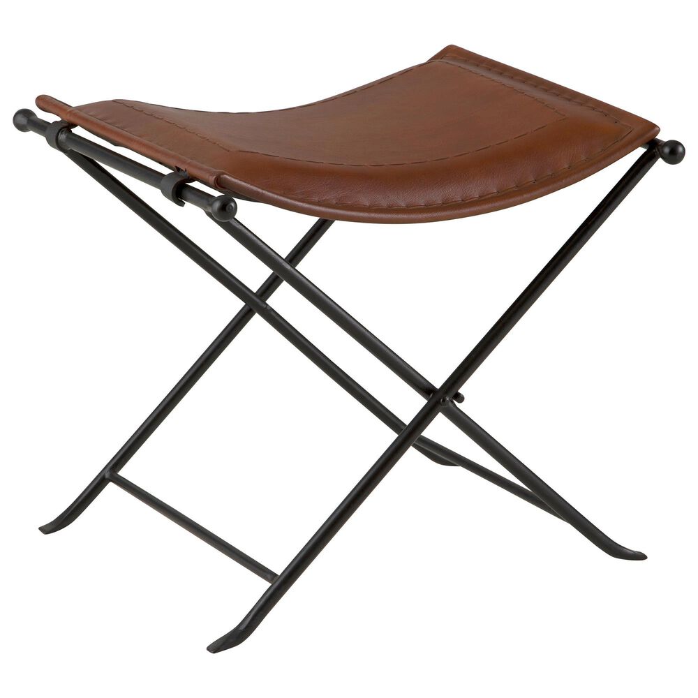 Martin Svensson Home Silla Bench with Cinnamon Brown Cushion in Black, , large
