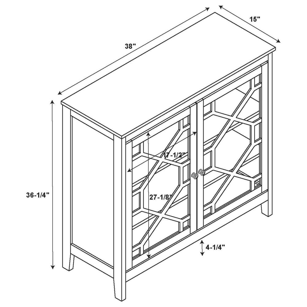 Linon Home Decor Fetti Large Cabinet in Brown, , large