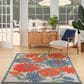 Nourison Aloha ALH33 3"6" x 5"6" Ivory and Multicolor Indoor/Outdoor Area Rug, , large