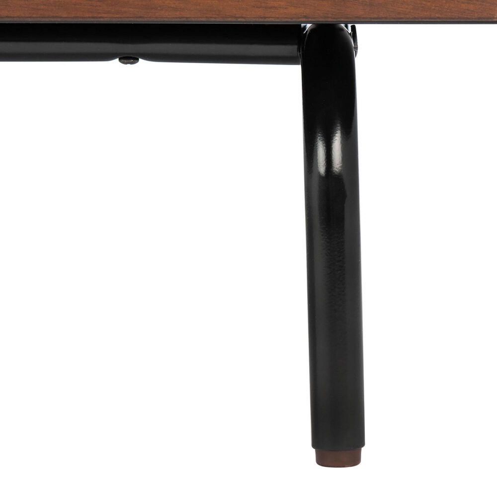 Safavieh Genevieve 54&quot; Media Stand in Black and Walnut, , large