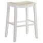 Armen Living Iyani Bar Height Stool in White, , large