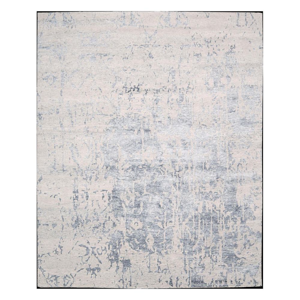 Nourison Silk Shadows SHA10 5'6" x 7'5" Sterling Area Rug, , large