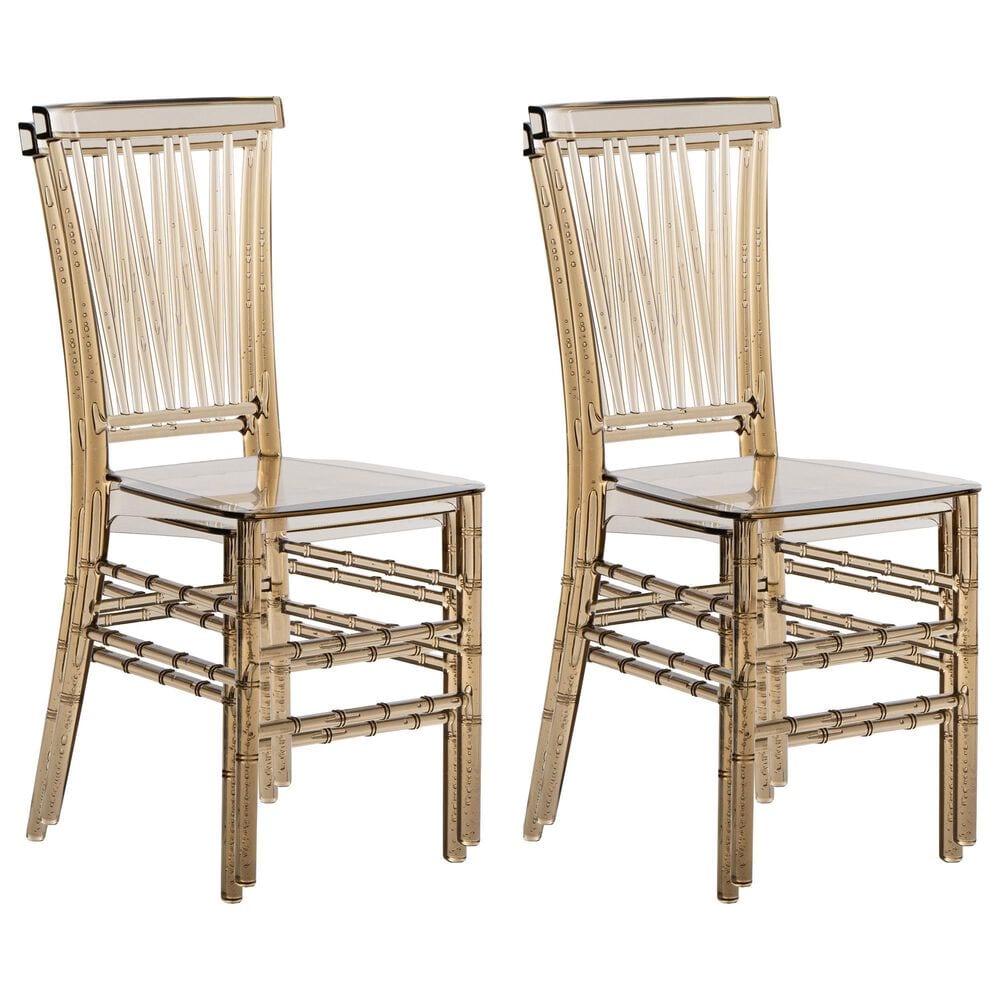 Rta Products Llc Chiavari Stackable Side Chair in Amber &#40;Set of 2&#41;, , large