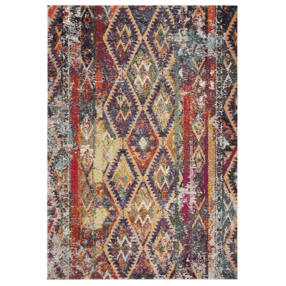 Safavieh Monaco MNC264V 5"1" x 7"7" Purple and Orange Area Rug, , large