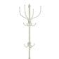 Maple and Jade 12-Hook Freestanding Coat Rack with Umbrella Storage Base in Distressed White, , large