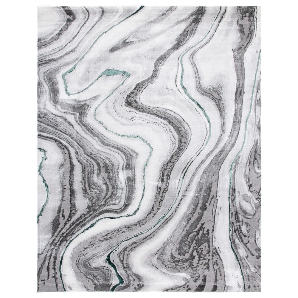 Safavieh Craft CFT819Y 6"7" x 9" Grey and Green Area Rug, , large