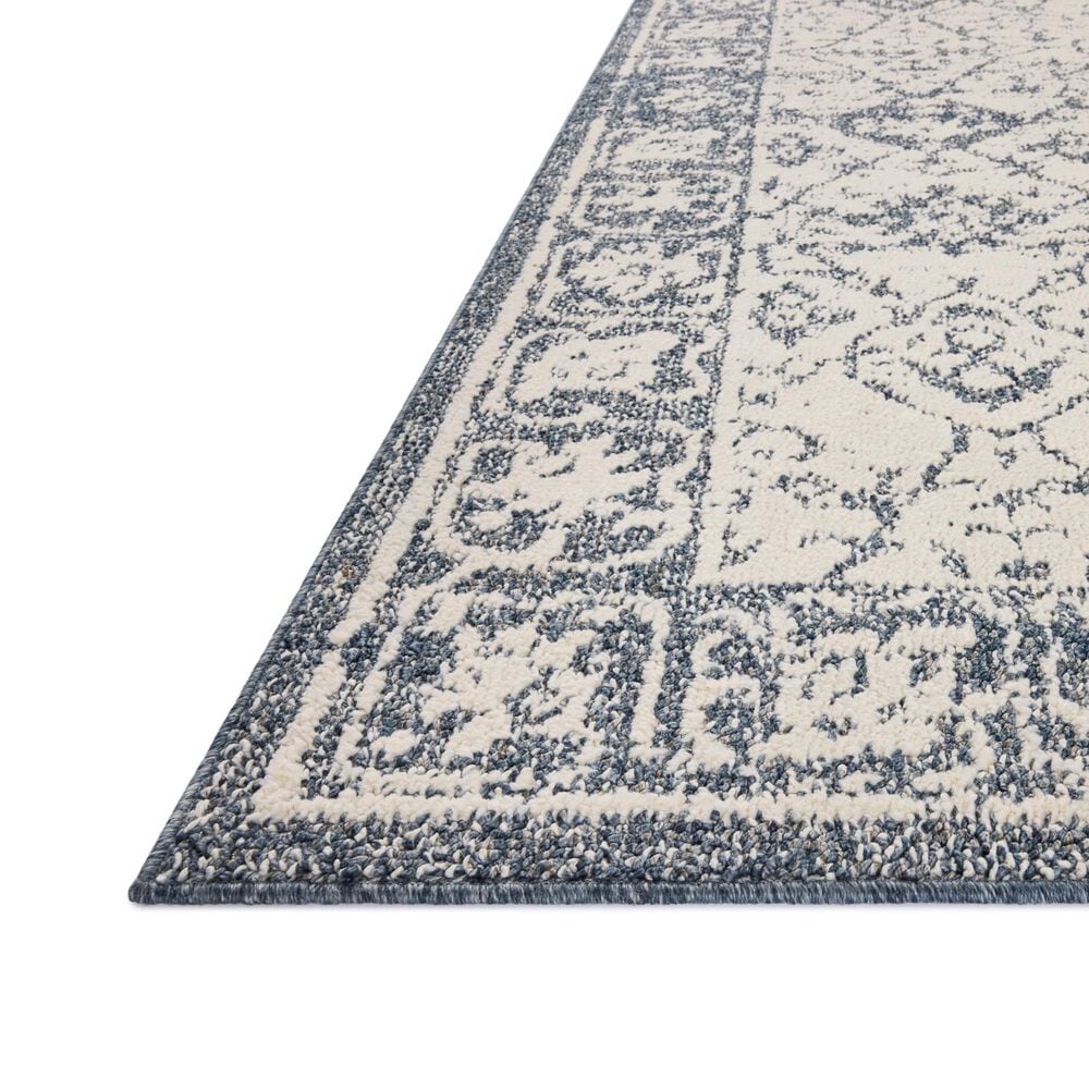 Magnolia Home Gigi Ivory and Blue 5&#39;3&quot; x 7&#39;6&quot; Area Rug, , large