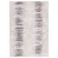 Jaipur En Blanc Cassius 3" x 8" Feather Gray, Blanc De Blanc, Rainy Day, Walnut and Sharkskin Runner, , large