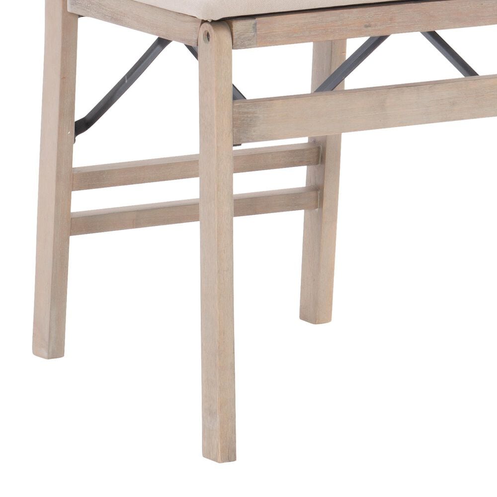 Linon Home Decor Triena X-Back Folding Side Chair in Grey Wash (Set of 2), , large