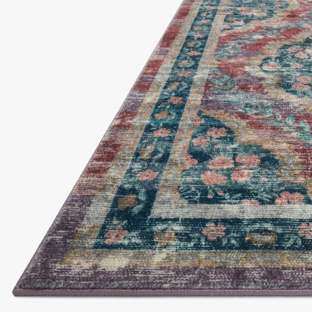 Rifle Paper Co Crafted by Cloth and Company Courtyard 5&#39; x 7&#39;6&quot; Chateau Red Area Rug, , large