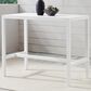 Linon Home Decor Holland 54" Outdoor Dining Table in White, , large