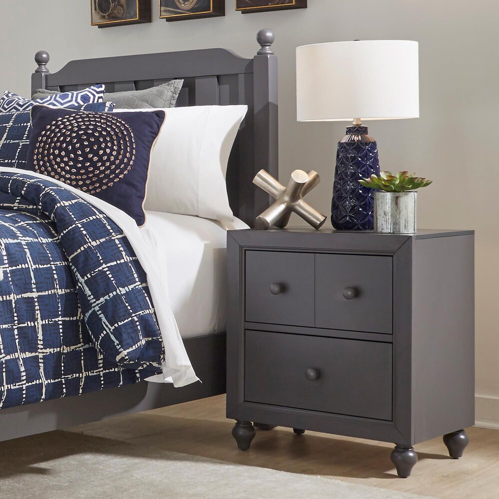 Belle Furnishings Cottage View Nightstand in Dark Gray, , large