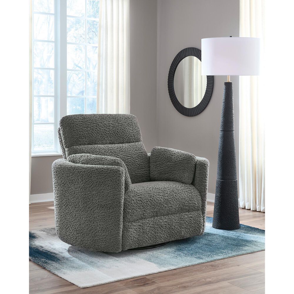 Ashley Gosaldo Power Swivel Glider Recliner in Lead, , large