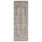 Feizy Kaia 3" x 12" Gray and Rust Runner, , large