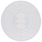 Safavieh Martha Stewart Cyprus 6"7" Round Aqua and Blue Ivory Area Rug, , large