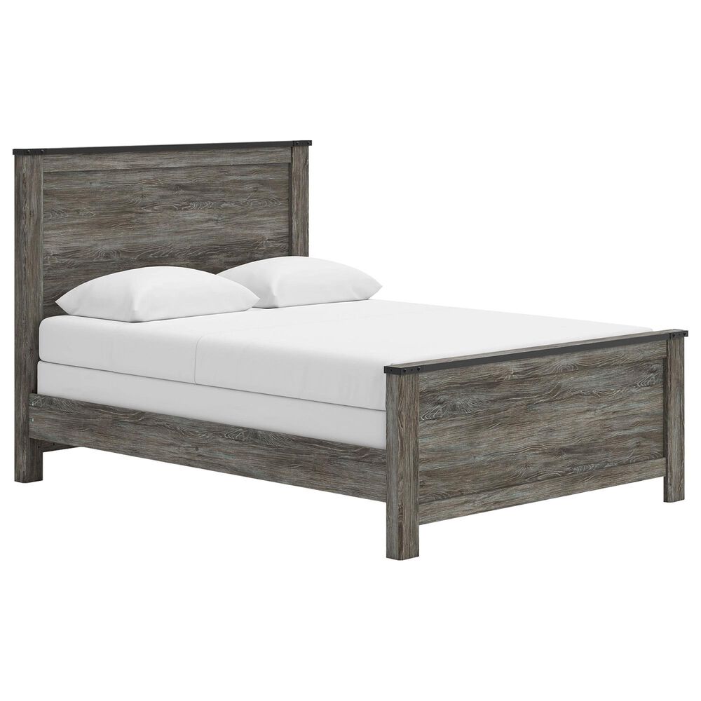 Ashley Frandern Twin Panel Bed in Black and Warm Gray, , large