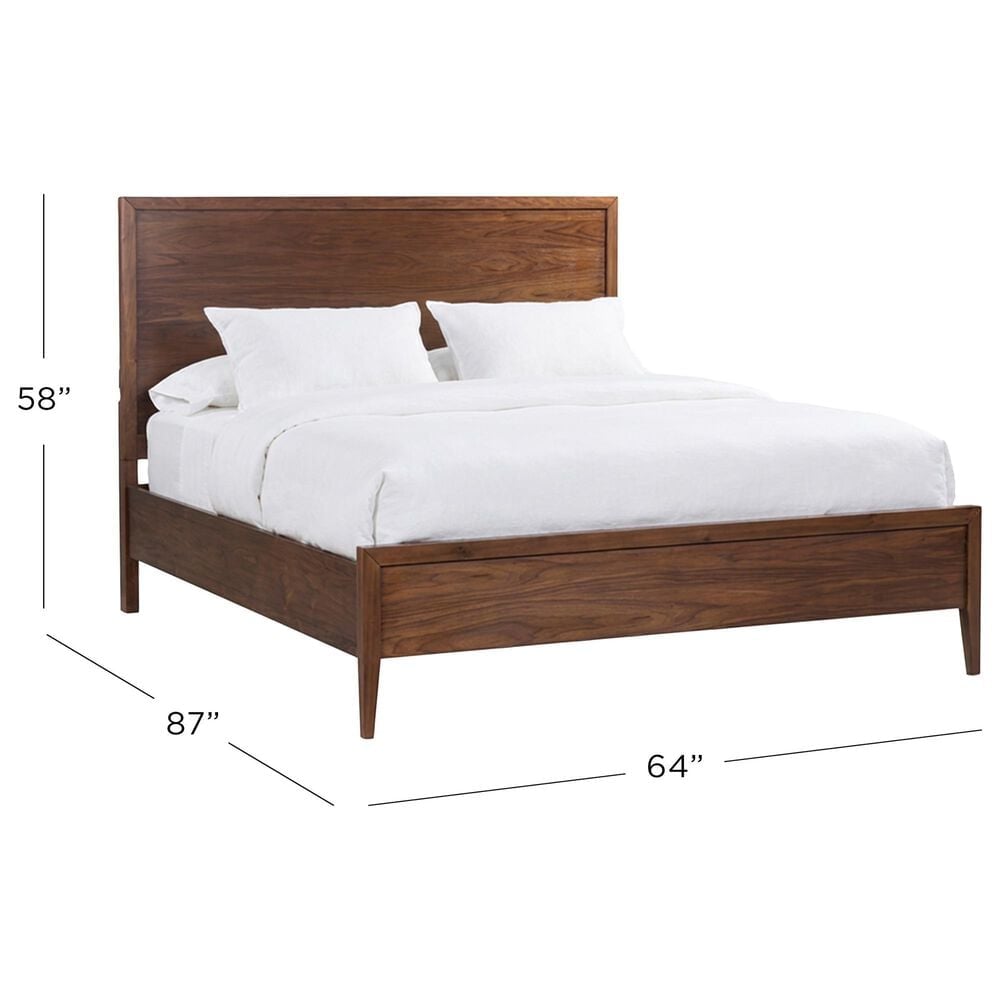 Riva Ridge Jasper Queen Panel Bed in Modern Walnut, , large