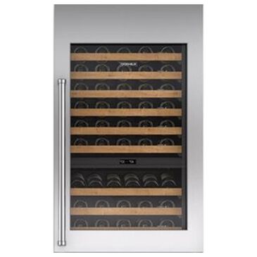 Sub Zero Integrated 30" Tall Wine Storage Door Panel with Pro Handle Left Hinge in Stainless Steel, , large