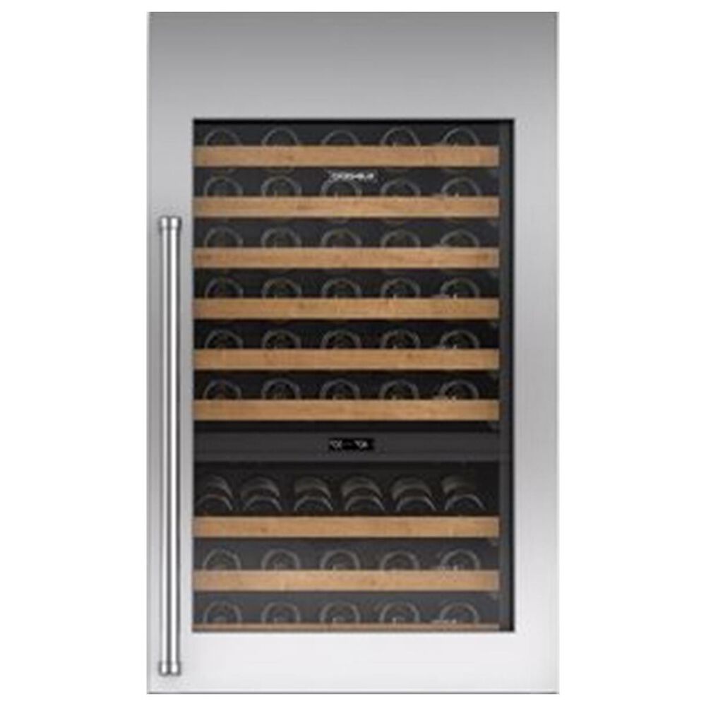 Sub Zero Integrated 30" Tall Wine Storage Door Panel with Pro Handle Left Hinge in Stainless Steel, , large
