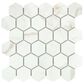 Emser Visconde Oro 2" x 2" Hexagon on 12" x 12" Glazed Porcelain Mosaic Sheet, , large