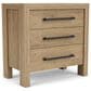 Shannon Hills Davie 3-Drawer Nightstand in Pale Oak, , large