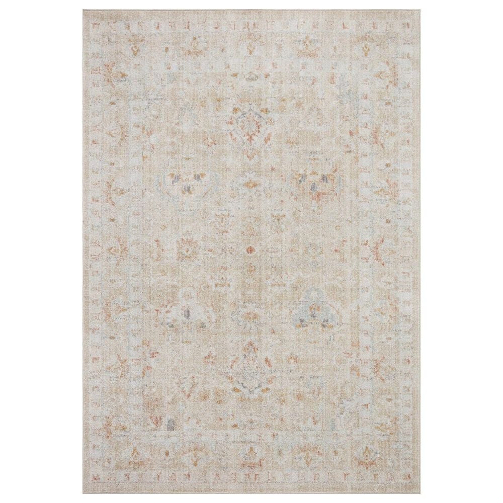 Loloi II Monroe 5"3" x 7"9" Sand and Sunrise Area Rug, , large