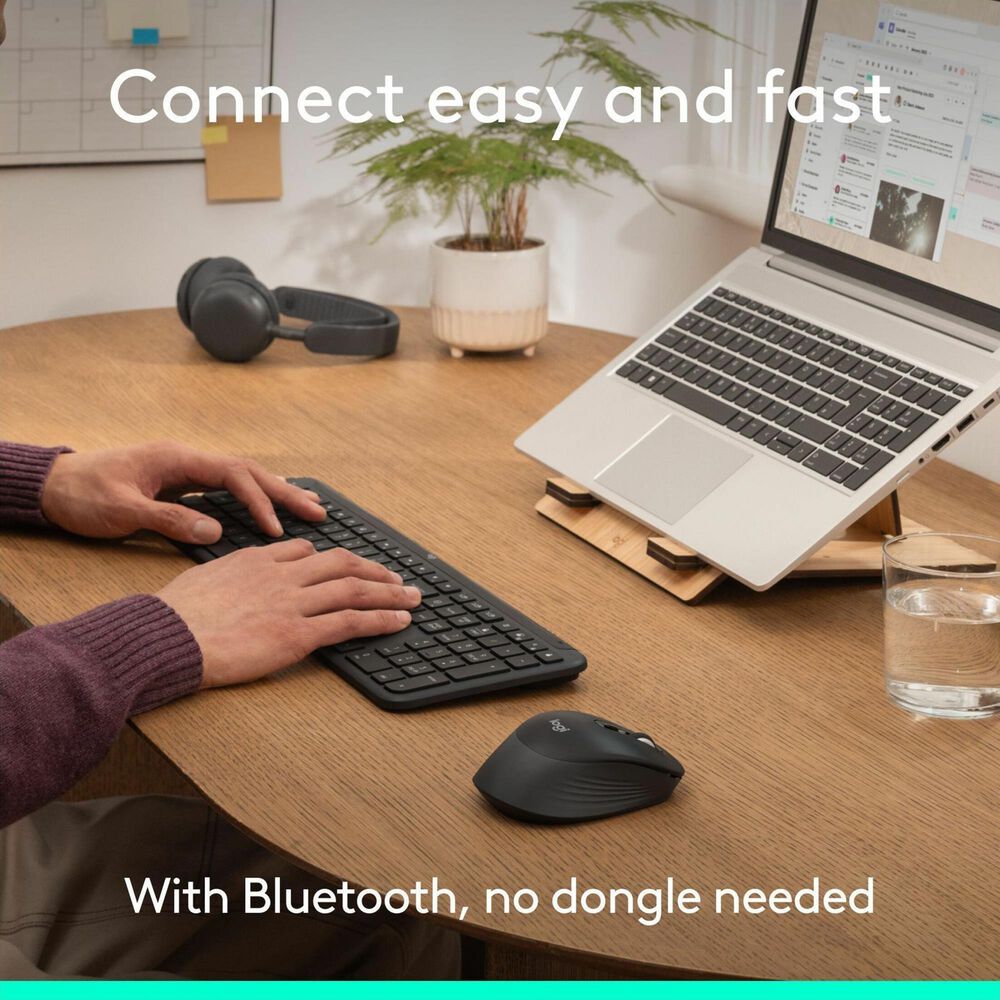 Logitech Signature Comfort Wireless Mouse in Black, , large