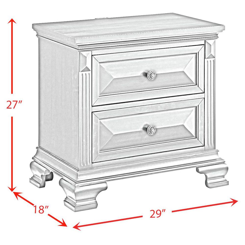 Mayberry Hill Bridgestone 2-Drawer Nightstand in Antique White, , large