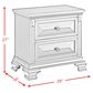 Mayberry Hill Bridgestone 2-Drawer Nightstand in Antique White, , large