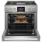 Monogram 36" Dual-Fuel Professional Range with 4 Burners and Griddle in Stainless Steel, , large