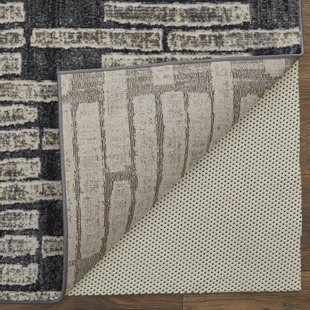 Feizy Kano 5&#39;3&quot; x 7&#39;6&quot; Charcoal Area Rug, , large