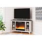 Ashley Dorrinson 48" Corner TV Stand in Antiqued White and Gray, , large