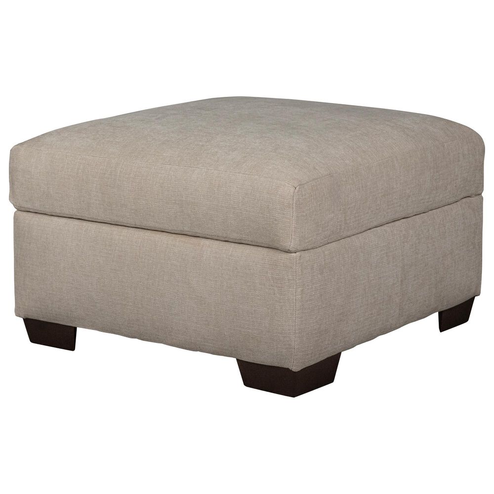 Peak Living Ottoman in Dino Ivory, , large