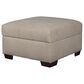 Peak Living Ottoman in Dino Ivory, , large