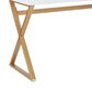 Valor Living Juliette Vanity Desk Only in Bright White and Gold, , large