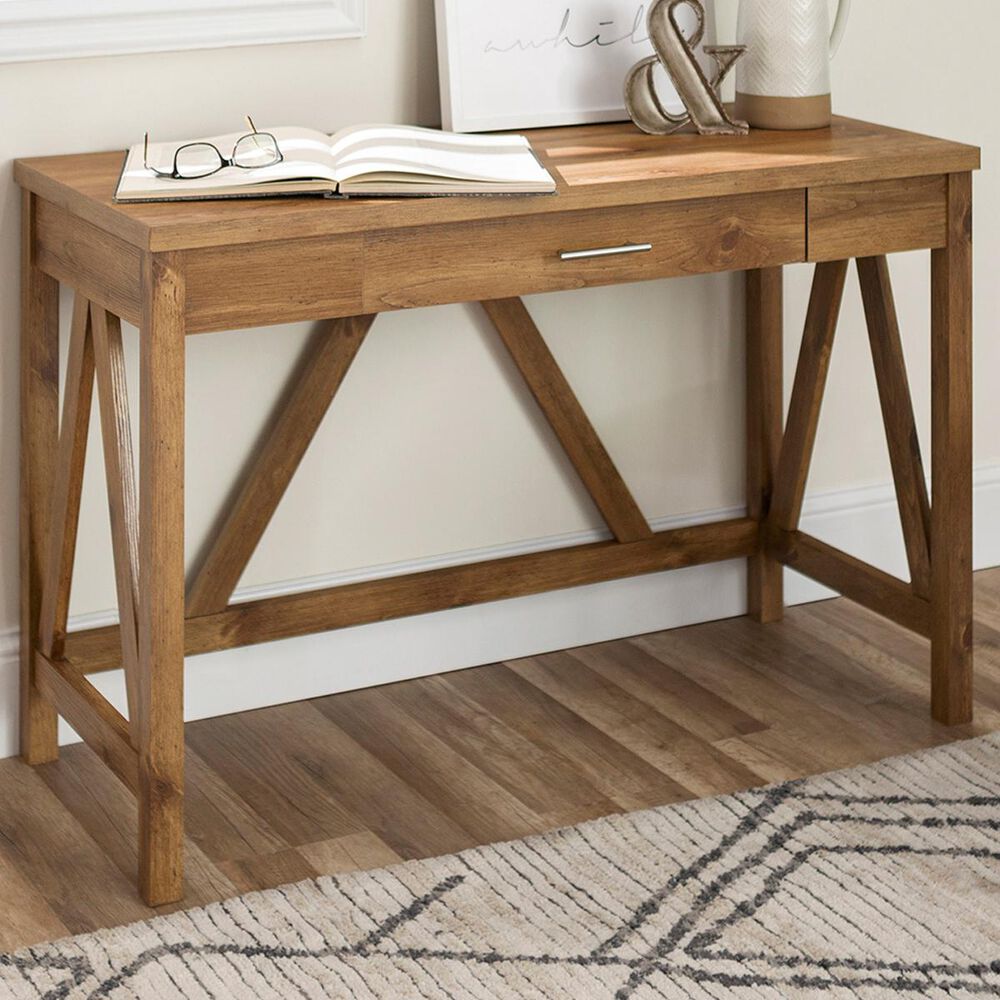 Walker Edison 46" Computer Desk in Barnwood Nebraska Furniture Mart