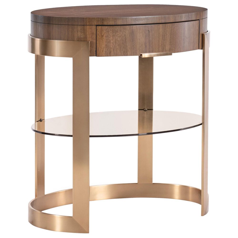 Hooker Furniture Eleana Oval Nightstand in Light Caramel, , large