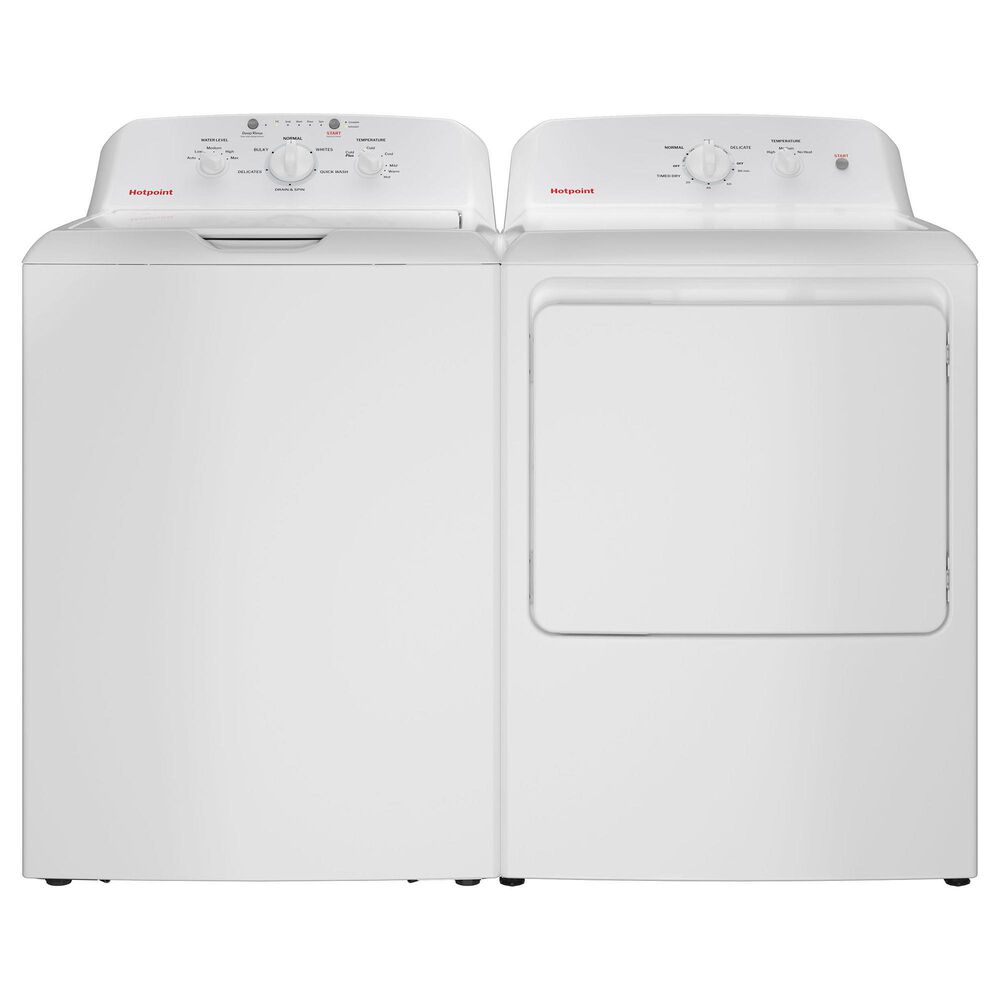 Hotpoint 4.0 Cu. Ft. Capacity Washer with Stainless Steel Basket in White, , large