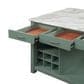 Furniture of America Kling Kitchen Island in Green and White, , large