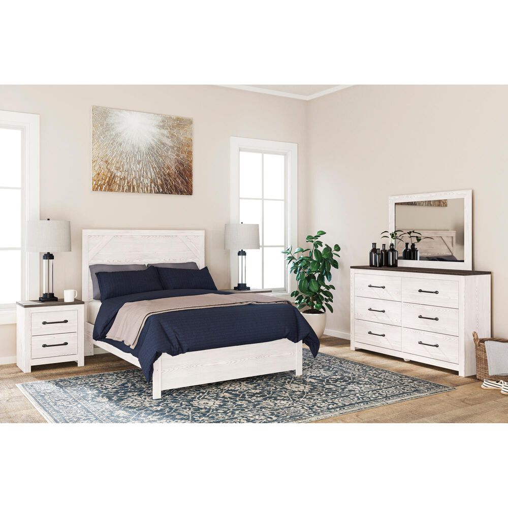 Signature Design by Ashley Gerridan 3 Piece Full Bedroom Set in White and Gray, , large