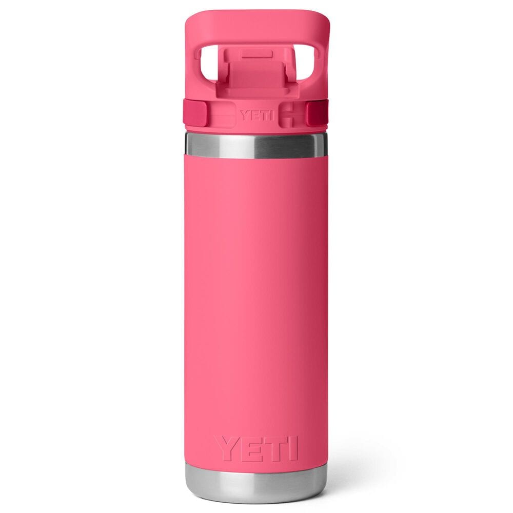 YETI Rambler 18 Oz Water Bottle with Flip Chug Cap in Tropical Pink, , large